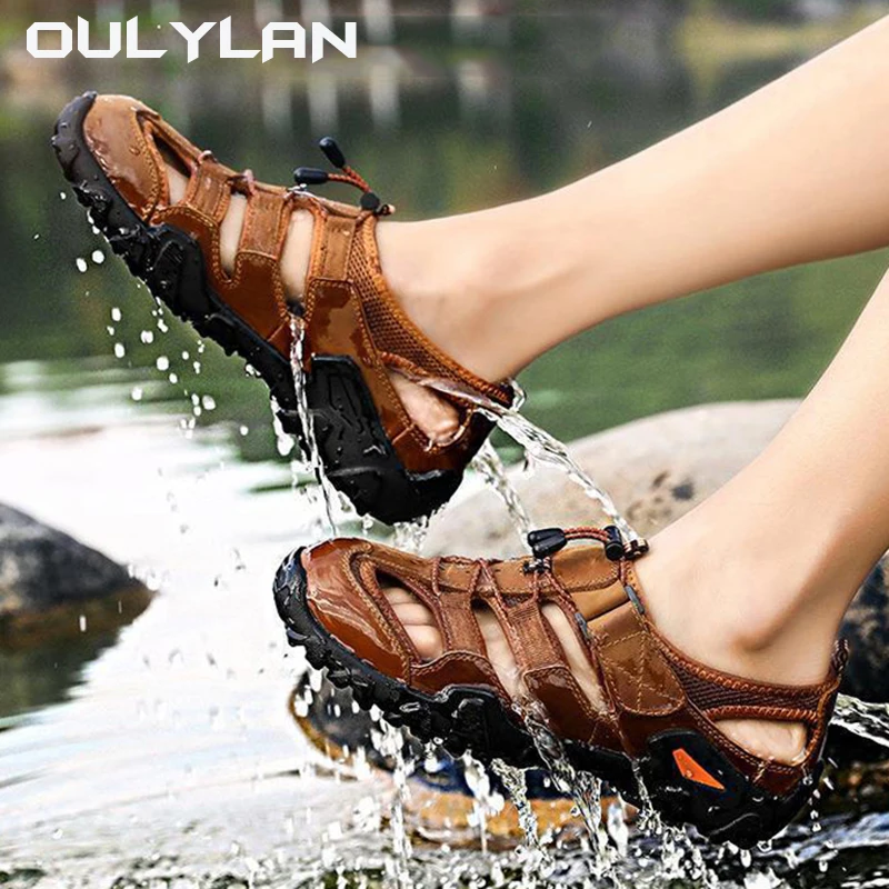 Пляжные сандалии Oulylan Baotou мужская обувь мужские летние уличные повседневные