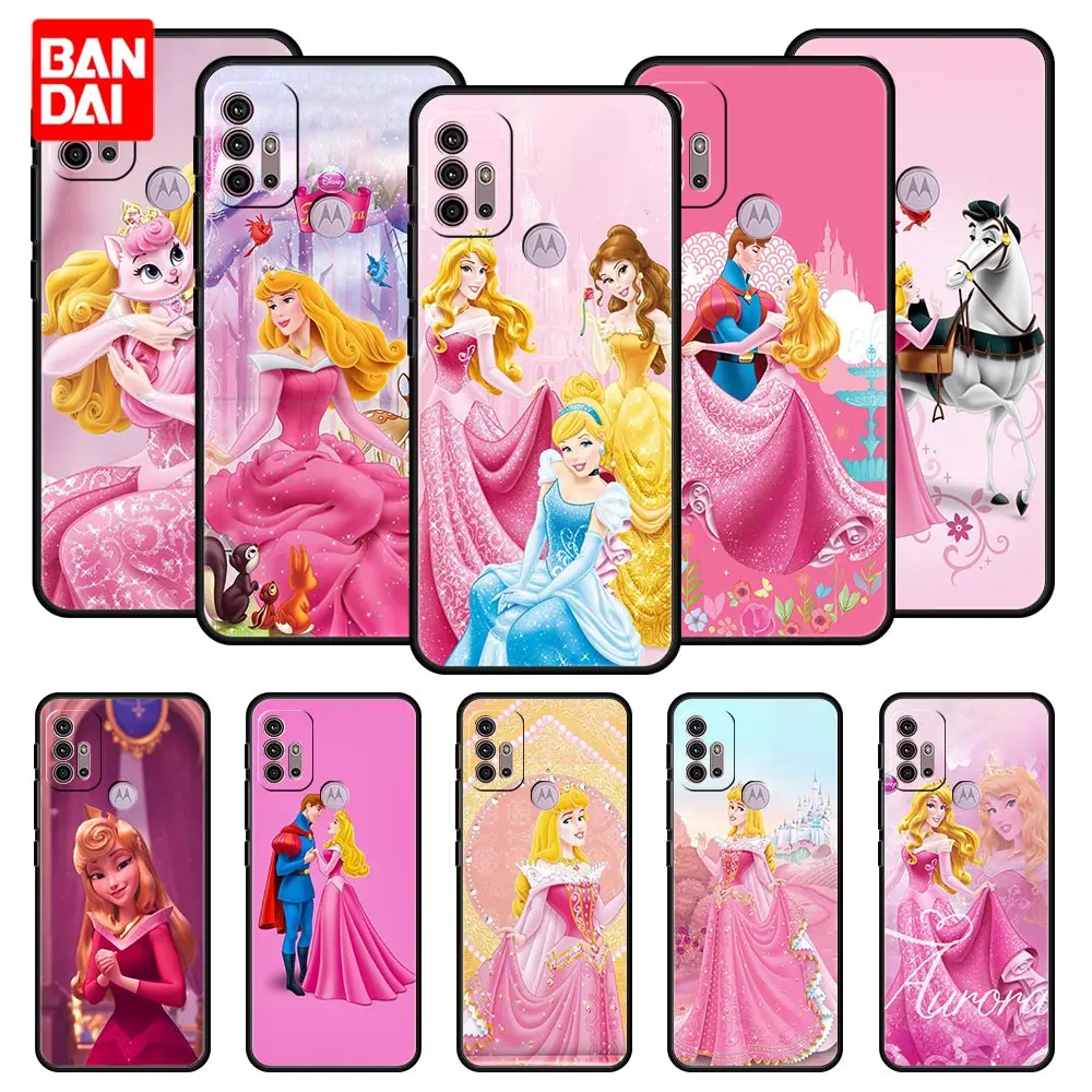 

Cover Case for Motorola Moto G30 G50 G60 G8 G9 G200 G31 G60s Power Plus Play Lite Bag Capa Armor Phone Soft Disney Aurora