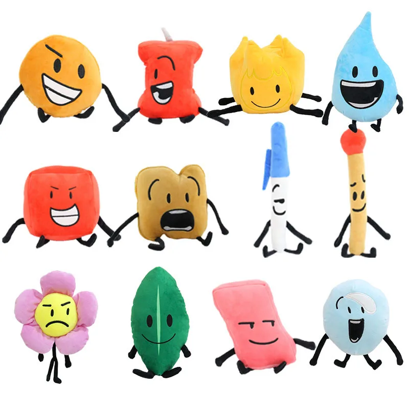 Фото Аниме-плюшевая игрушка BFDI Battle For Dream Island, 70 видов, мягкая кукла-животное, персонажи X, Блинц, Блок, Маркер, Степлер, Картофель фри №3