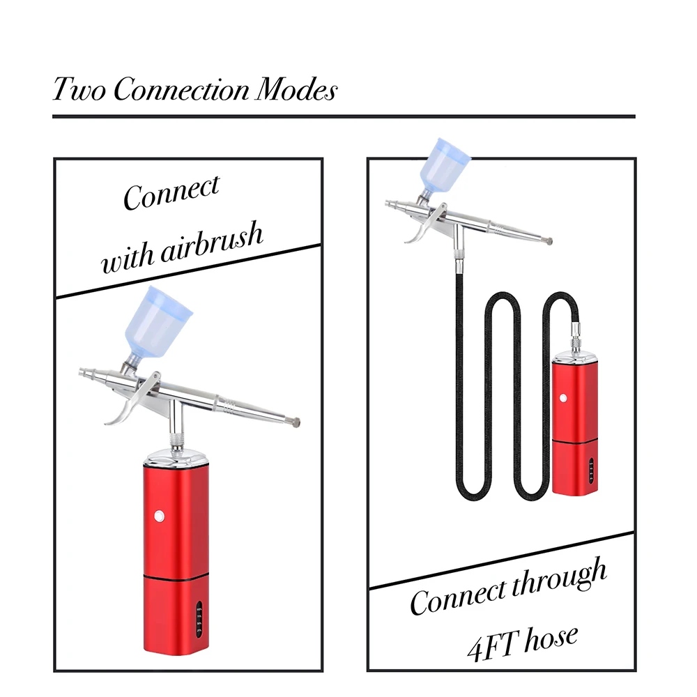 Портативный Аэрограф для дизайна ногтей тату краски распылитель пистолет