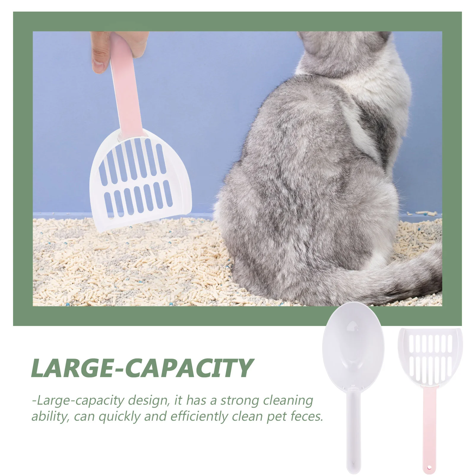 

Многофункциональная Складная лопатка для кошачьего туалета