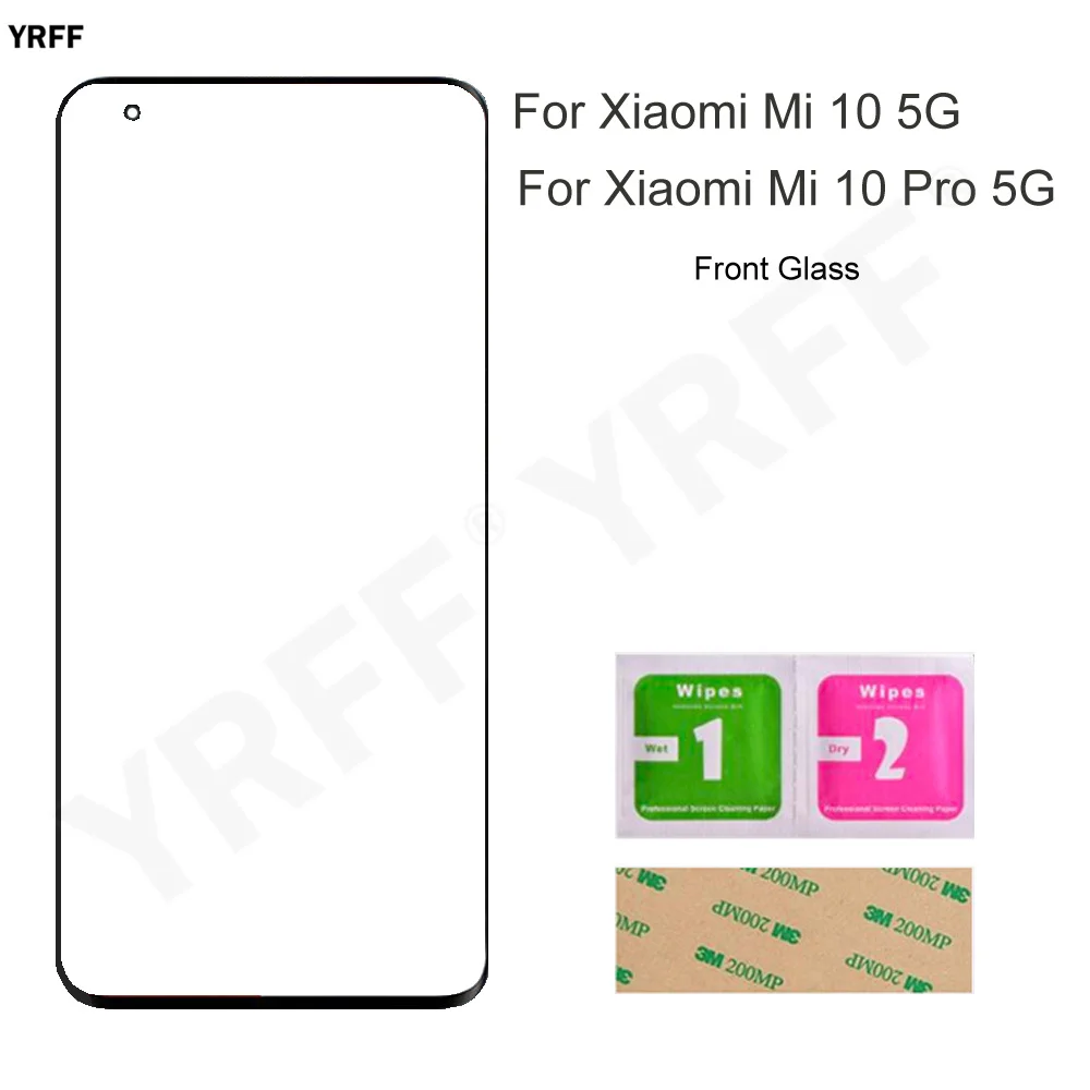 for xiaomi mi 10 pro 5g front glass touth panel for xiaomi mi 10 5g no touch screen 6 67 mobile phone repair assembly parts free global shipping