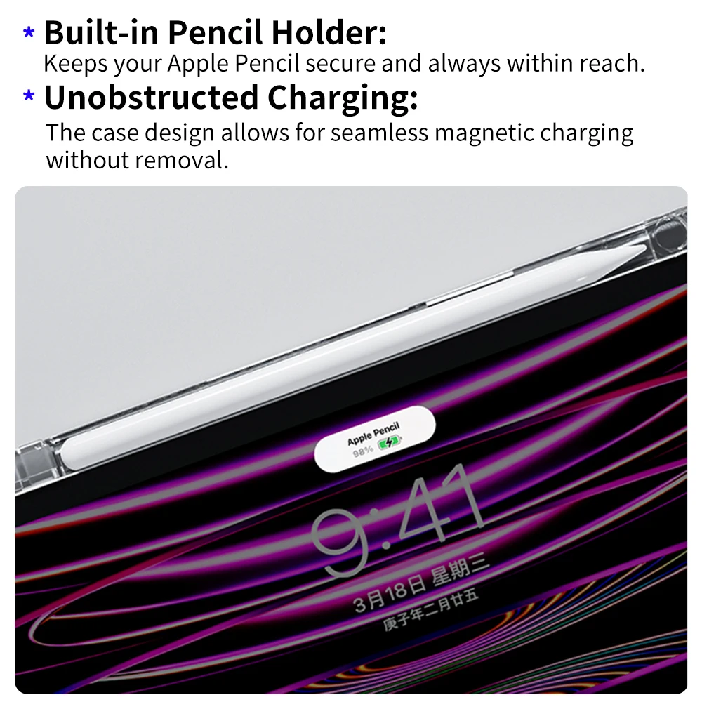 Фото Чехол для Mi Pad для Xiaomi Mi Pad 7&7 Pro 11,2 дюйма Pad 6S Pro 12,4 дюйма Чехол для Mi Pad 6 и 6 Pro 11 дюймов с чехлом Awake/Sleep Cover №5
