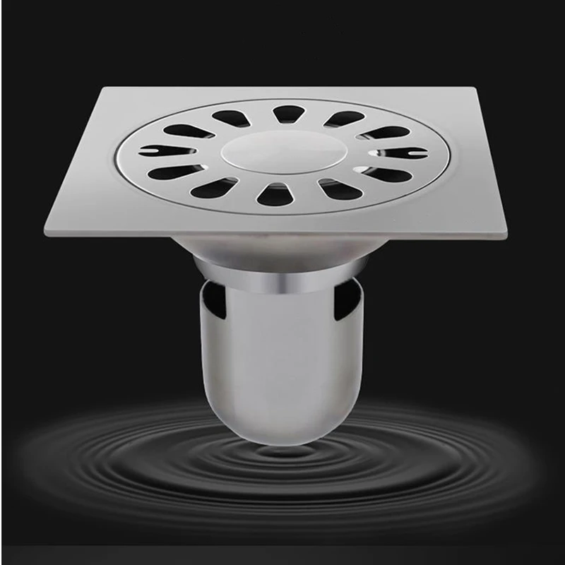 

Stainless steel Bathroom Floor Drains Drainer Square Insect Prevention Deodorant Bathroom Water Drain Filter Hardware Fittings