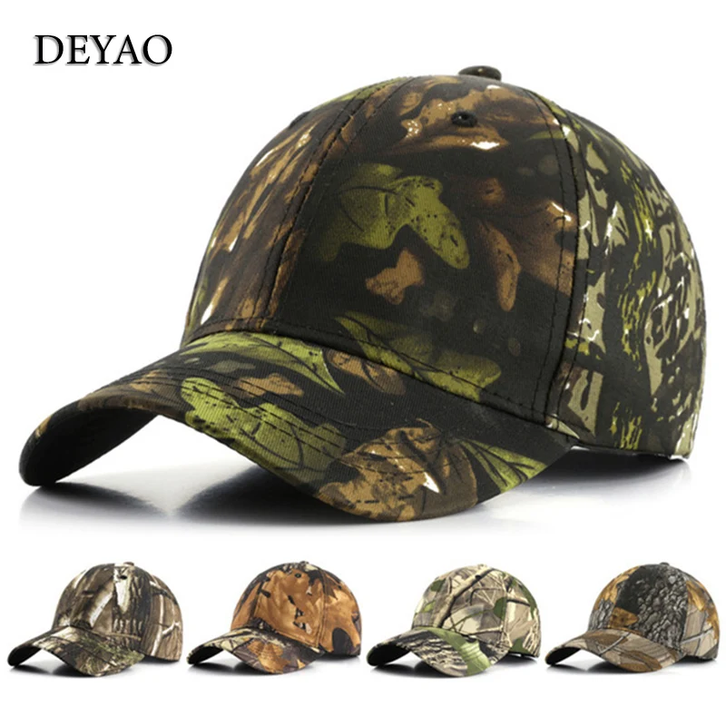 

Камуфляжная бейсболка для мужчин и женщин, модная Спортивная Кепка с принтом листьев для альпинизма, рыбалки, кепка для мальчиков, девочек ...