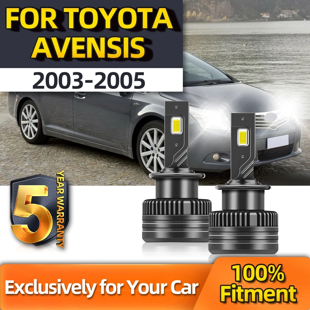

TEENRAM 2Pcs Led Lamp D2S Plug&Play 30000LM 110W Auto Bulbs Canbus Two-Sided HID Xenon For Toyota Avensis 2003 2004 2005