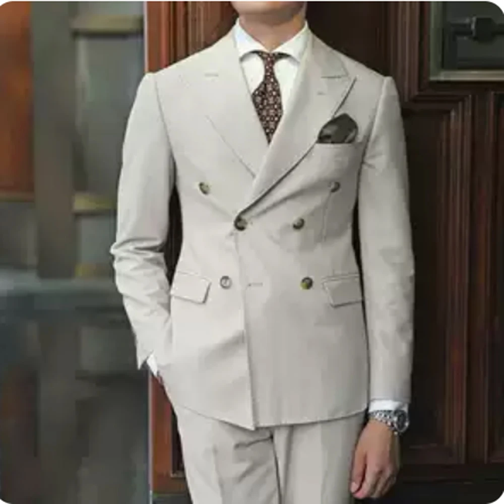 

2023 Men's Two-Piece Suit Set Slim Formal Business Office Suitable For Attending Weddings Best Man Party Activities