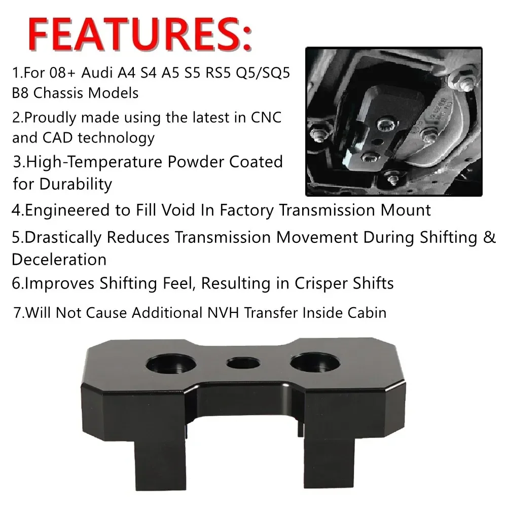 Высококачественная вставная втулка для трансмиссии 08 + Audi A4 S4 A5 S5 RS5 Q5/SQ5 B8 модели