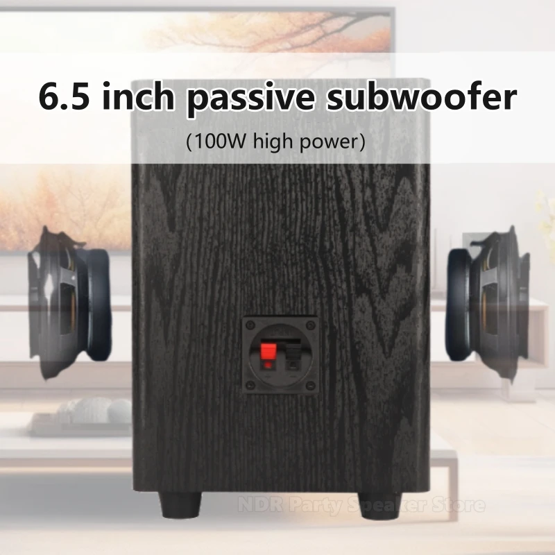 Ibass 6 5-дюймовый пассивный сабвуфер повышает басы настольный домашний кинотеатр