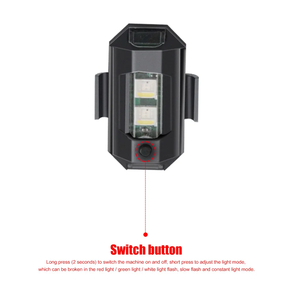 1-8Pcs RC Drone LED Flash Position Wireless Light for Fix Wing Aircraft Airplane Helicopter DIY Parts USB Charging Cables - купить по