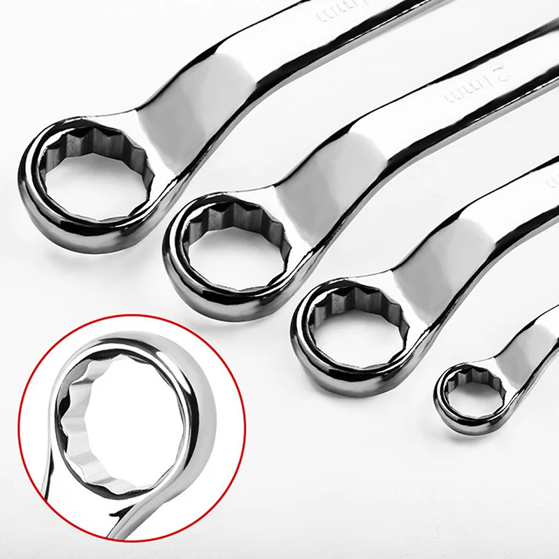 Многофункциональный двухсторонний гаечный ключ 6-17 мм термообработанный