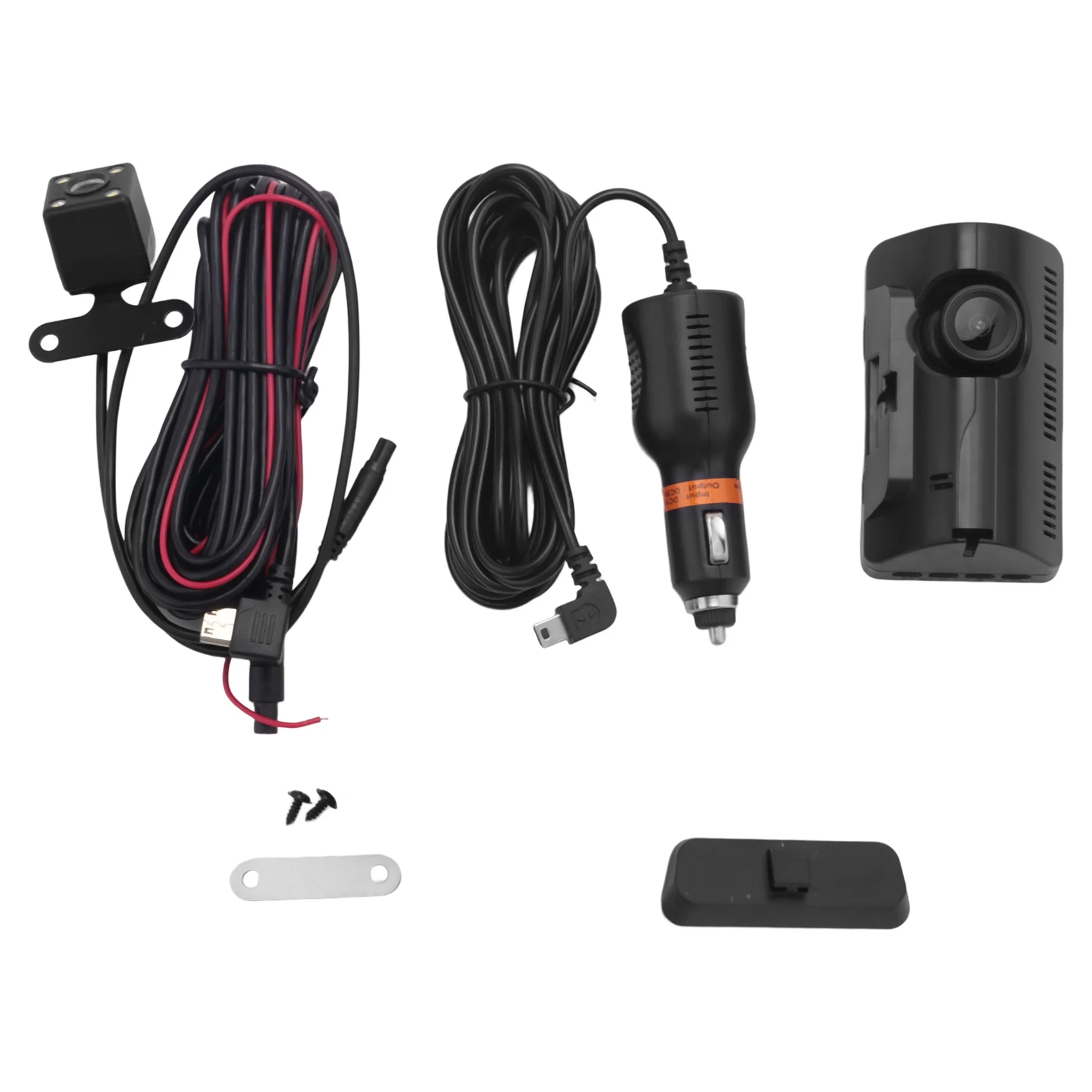 

Mini Video Recorder for Car DVR with Screen Dash Camera Driving Recorder Loop Recording Dual Lens Rotate Monitoring