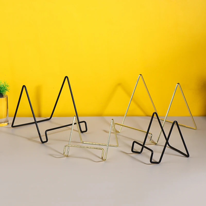 1 шт. Настольный органайзер для хранения записей Модный черный/золотой держатель