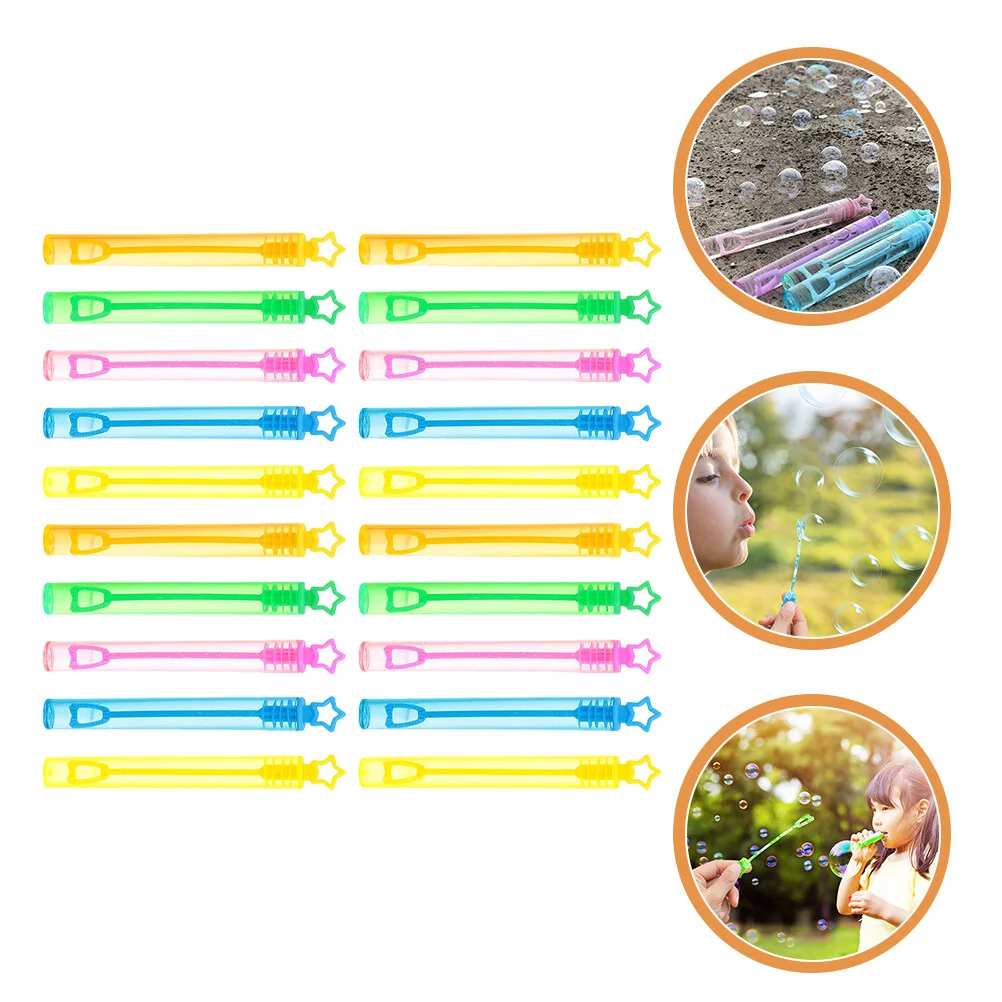 

Bubble Bottle Colorful Wands Portable Makers Kids Toys Creative Star Design Blowing