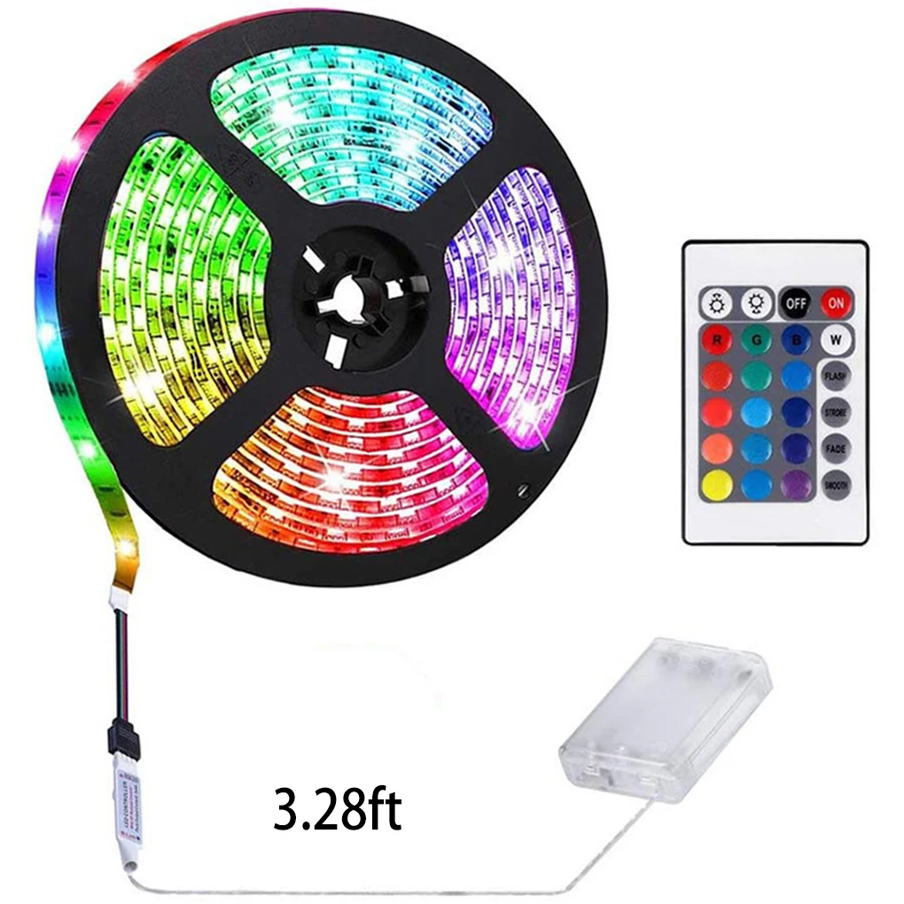 

RGB LED Beads Strip Light 5V Waterproof Exquisite DIY Party Festival Decorations Prop Remote Control Colorful Lamp Strip