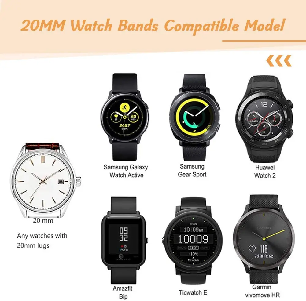 Магнитный ремешок для Amazfit GTS/2/2e/3/GTS2 Mini/GTR 42 мм/47 мм/GTR2/3/Pro stratos металлический