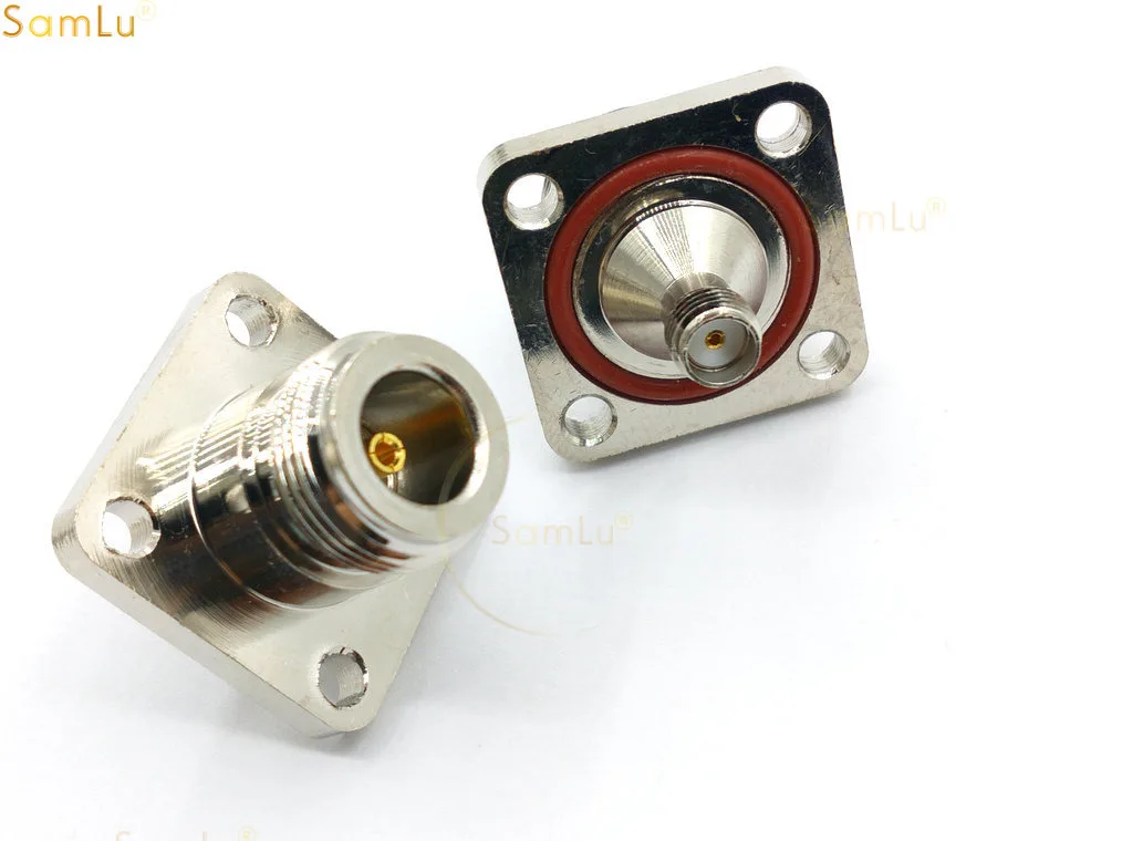 20 шт. медный радиочастотный соединитель типа N Мама в гнездо SMA фланцевая