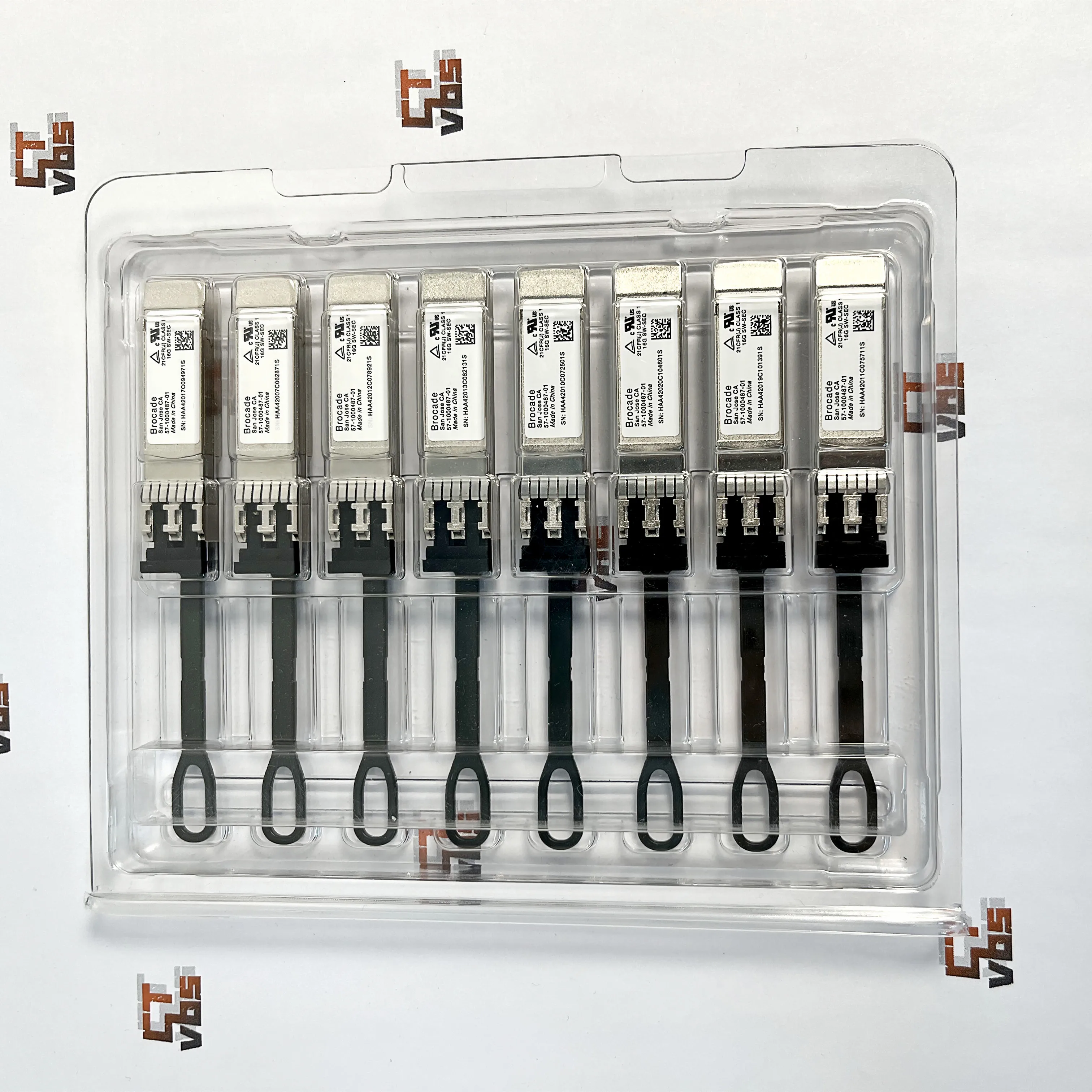 Brocade 16G FC SFP+ 57-1000487-01 SWL XBR-000192/193 16G-SW-SEC 850NM 100M Optical Transceiver Module