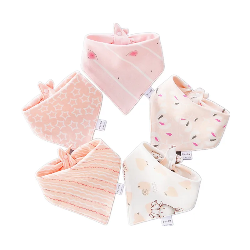 

Double Layer Adjustable Baby Bandana Bibs for Boys Girls Soft Feeding Burp Cloth Cotton Super Absorbent Saliva Towel Stuff