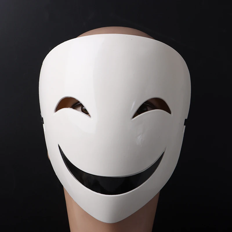 Взрослая японская аниме черная белая видимая Регулируемая Маска шлем Косплей