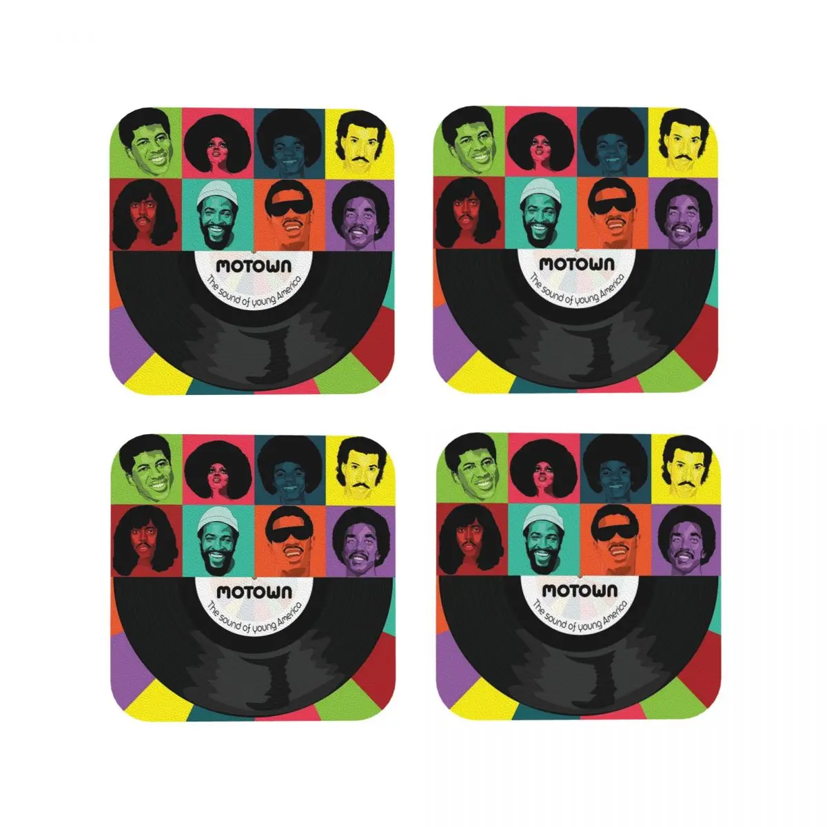 Подставки Motown artist Pop A кухонные салфетки Нескользящие Изоляционные Коврики для