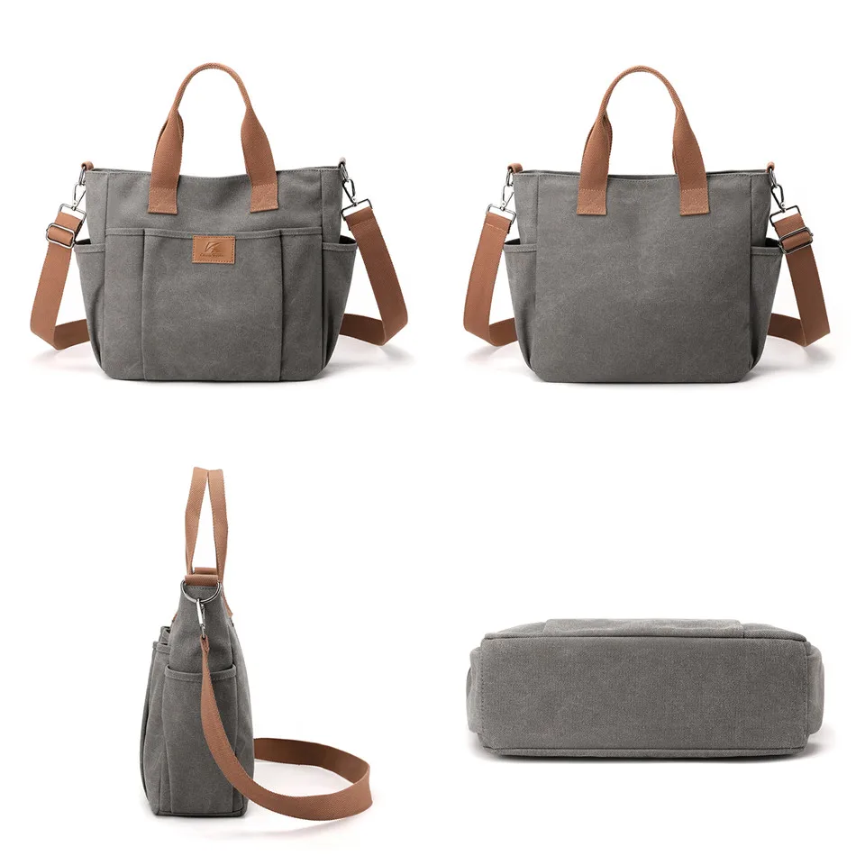 Women Canvas Single Shoulder Bag Designer Handbags Ladies High Quality  Female Large Capacity Tote Top-handle Bag Crossbody Bag