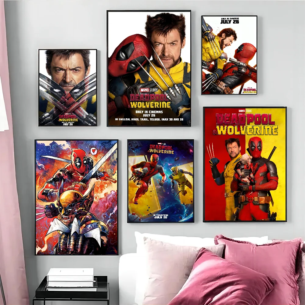 D-Deadpool И W-Wolverine 2023 Высококачественная Водонепроницаемая Наклейка С Плакатом