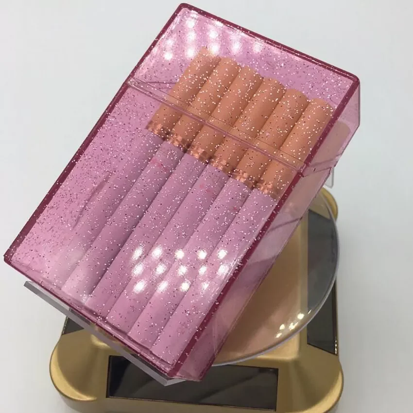 

Snowflake Cigarette Case Moisture-proof and Pressure-proof Plastic Shiny Transparent Cigarette Case Ladies Gift