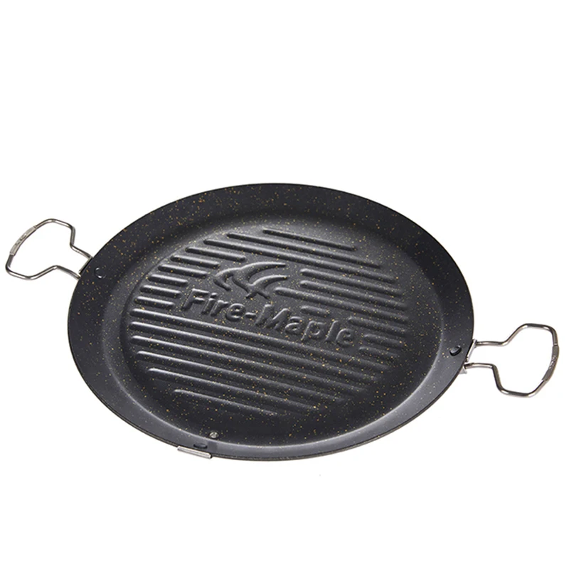 

Fire Maple Outdoor Grilling Pan Portable Non-stick Baking Pan BBQ Camping Picnic Steak Frying Pan Bakeware Kitchenware 30cm 656g