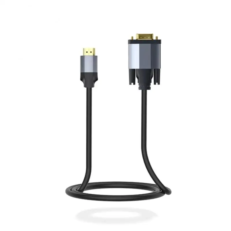 

HDMI VGA Cable 1080P HDMI To VGA Cable Cord Audio Video HDMI Male To VGA Male Cable Converter For Projector PC TV Monitor Laptop