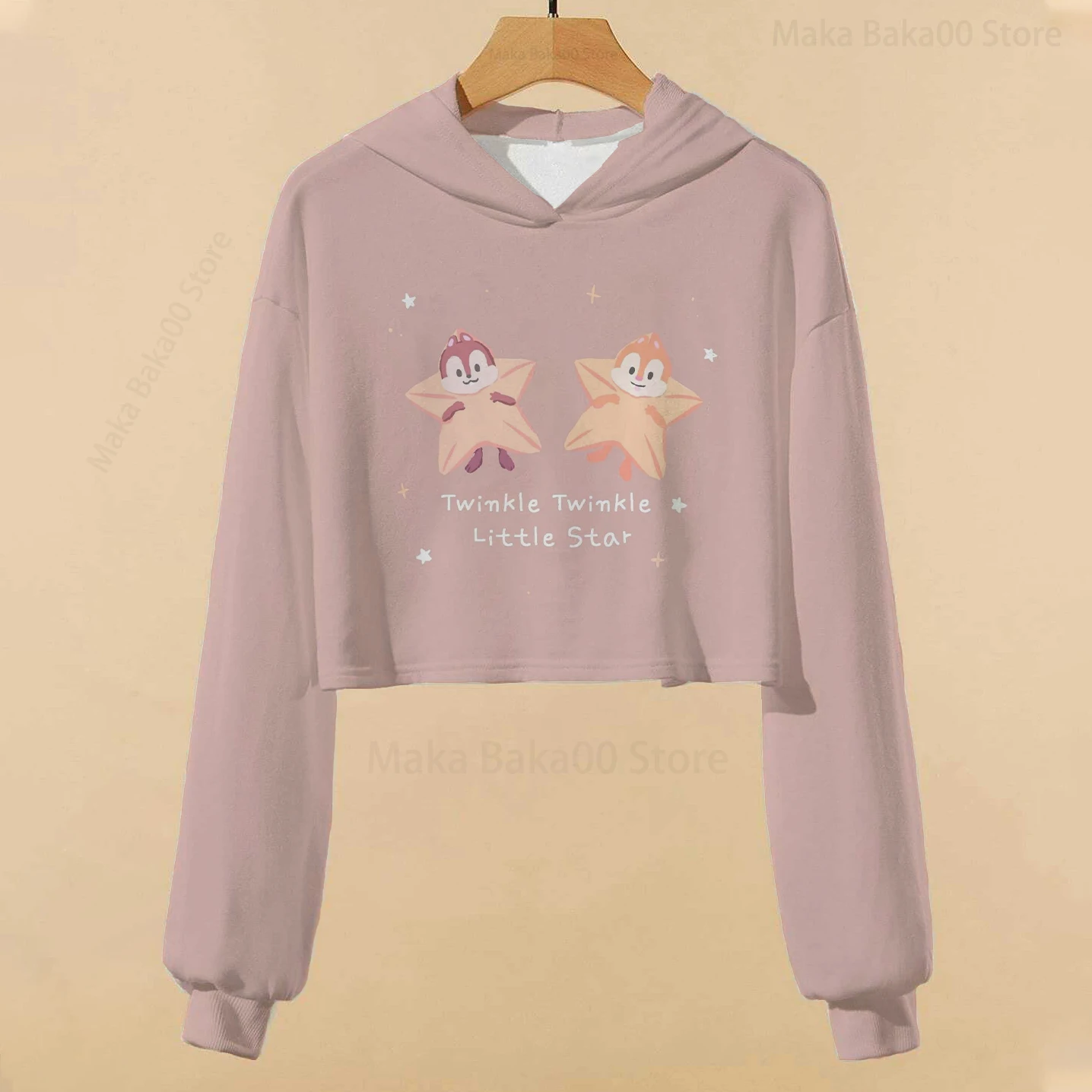 Купи 2022 New Love Chichititi Print Cartoon Kids Sweatshirt Disney Kids Hoodie Casual Crew Neck Cropped Sweatshirt за 144 рублей в магазине AliExpress