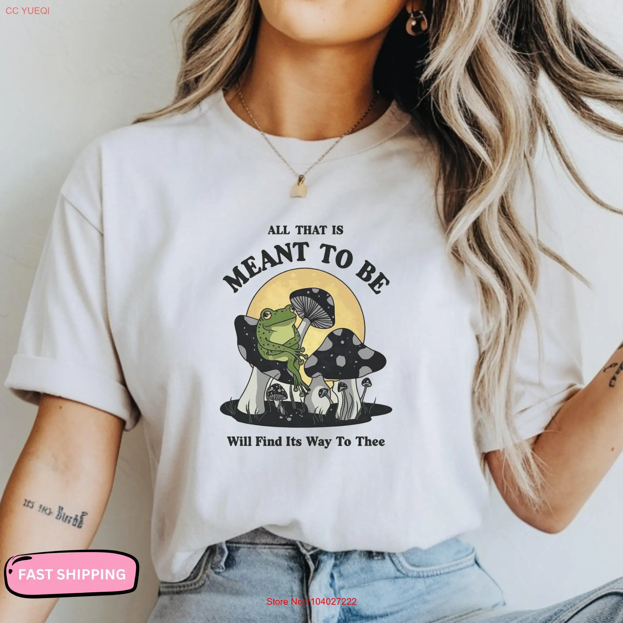 Футболка All That Is Meant To Be Frog с позитивной цитатой вдохновляющая повседневная одежда