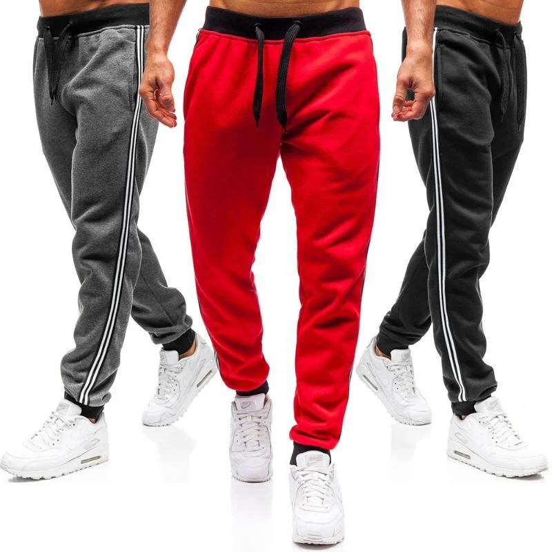 Men's Pants Mens Jogger Spring Autumn Side Stripe Casual Sweatpants For Men Joggers Sportswear