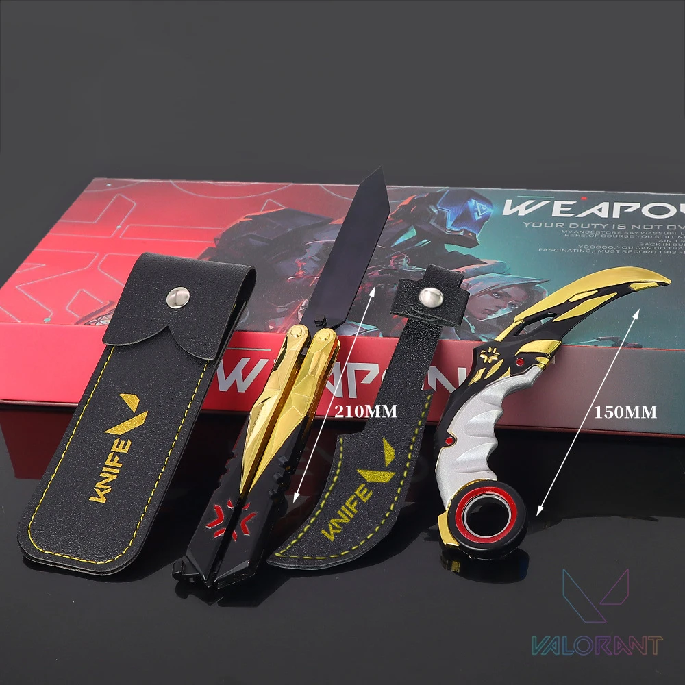 

Valorant Weapon Champions 2021 Skin for Melee Gift Set Box Game Periphery Metal Weapon Model Samurai Sword Gifts Toys for Boys