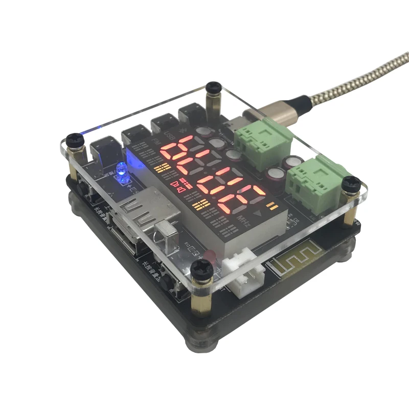 

5.0 Bluetooth-compatible Audio Decoder Board Power Amplifier FM Receiver With Screen Hifi USB Disk Player Hifi Lossless