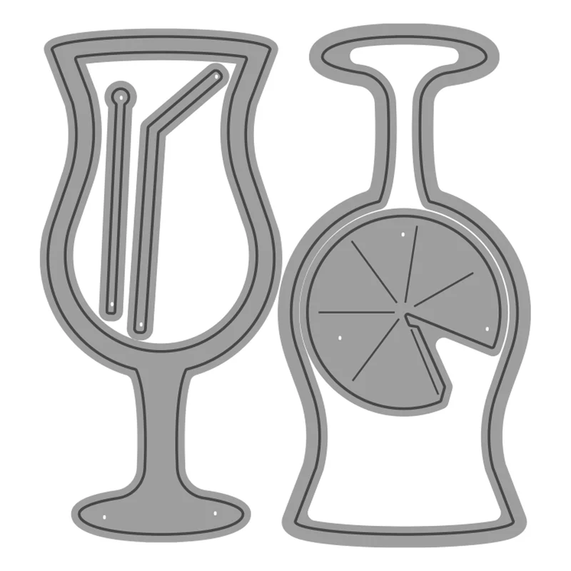 

Металлические штампы daquiri, пресс-форма для вырезания стекла, форма для карточек, скрапбукинга, бумаги, ножа, форма, лезвие, перфоратор, трафар...