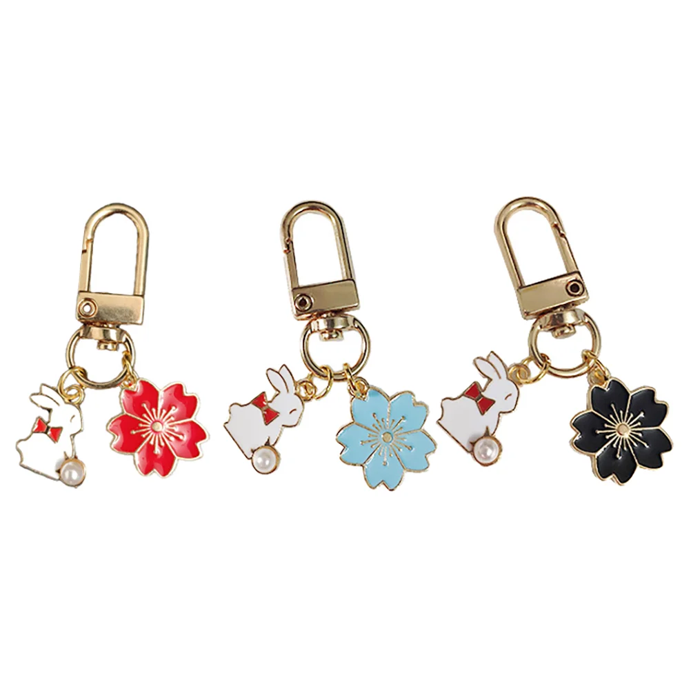 

3 шт., брелки для ключей в виде кролика