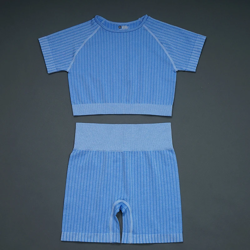 Women's tracksuit Seamless Women Yoga Set Sports Shorts Fitness Wear Outfit Gym Yoga Sets Workout Sports Suits Women Sportswear