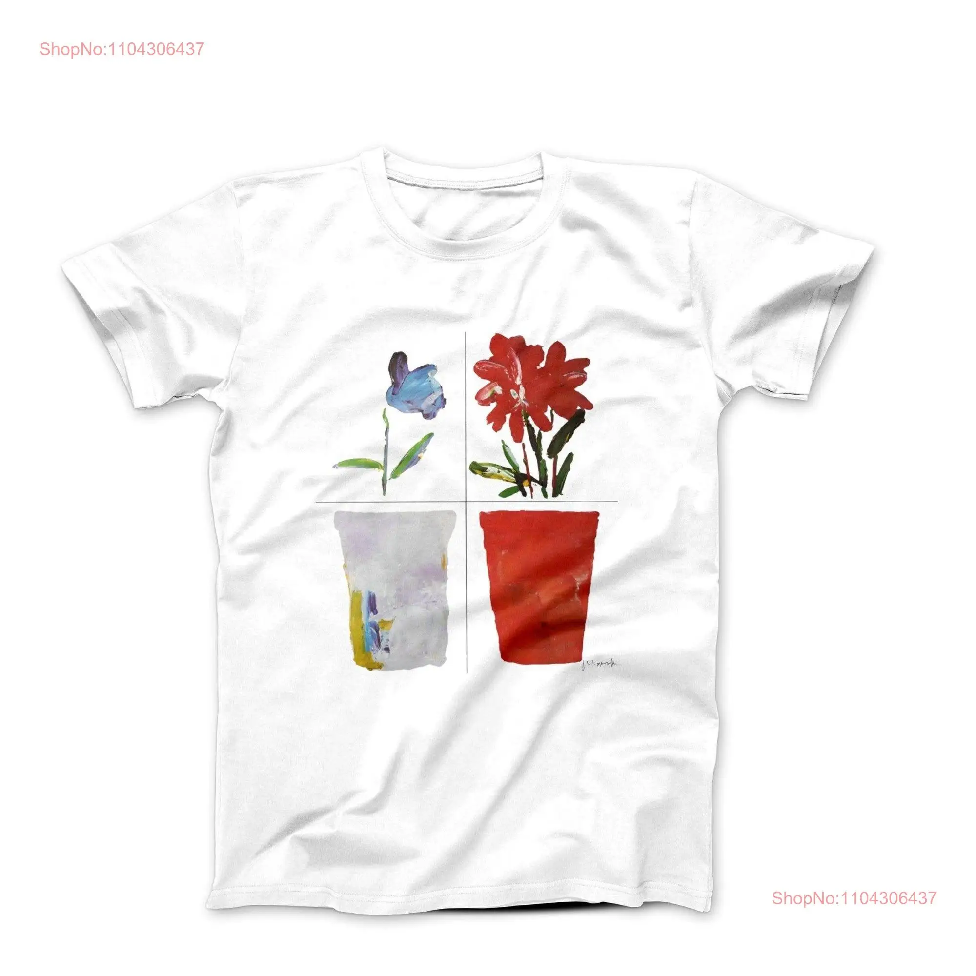 Футболка с рисунком Gérard Gasiorowski Les Fleurs Flowers 1983 длинными или короткими рукавами