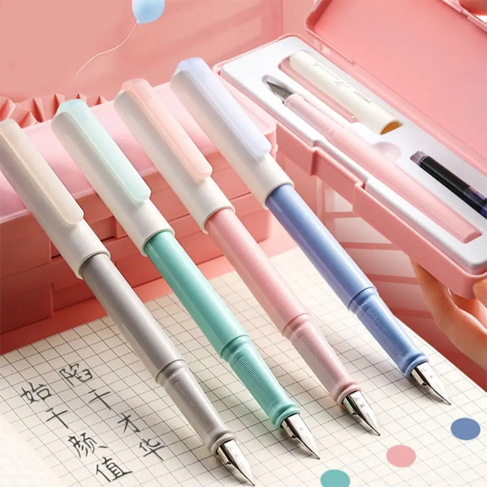 

Fountain Pen Set Replaceable Ink Sac for Writing Girls Boys School Supplies Stationery Ink Pens
