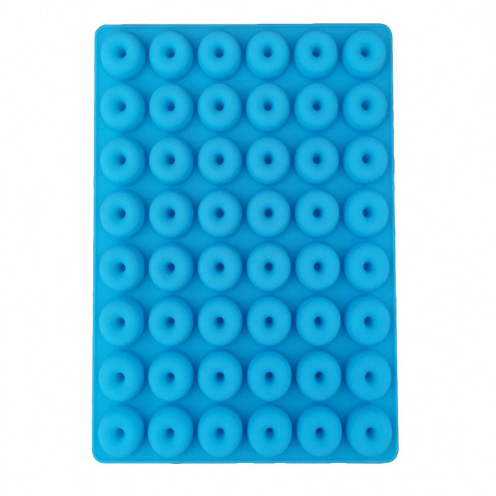 48 Cavity Mini Donut Silicone Chocolate Molds Non-stick Pastry Baking Tray Heat-resistant Reusable Donuts Maker Mould Bakeware | Дом и сад