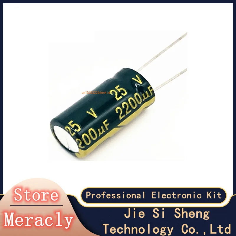 

Алюминиевый электролитический конденсатор 20 шт./лот H203 25 в 2200 мкФ с низким ESR/сопротивлением, высокочастотный, размер 10*20 2200UF25V 20%