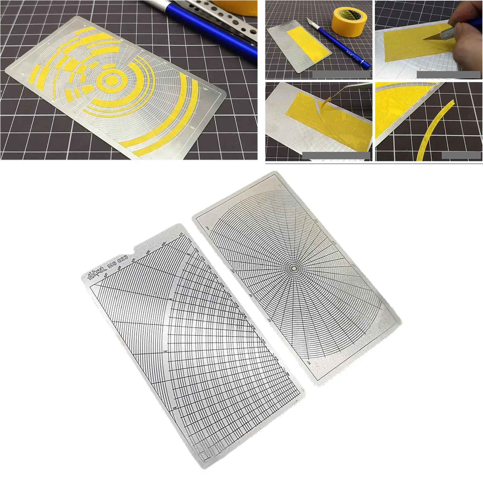 

Hobby Tools Stainless Steel Groove Type Masking Stencil Cutting Mat
