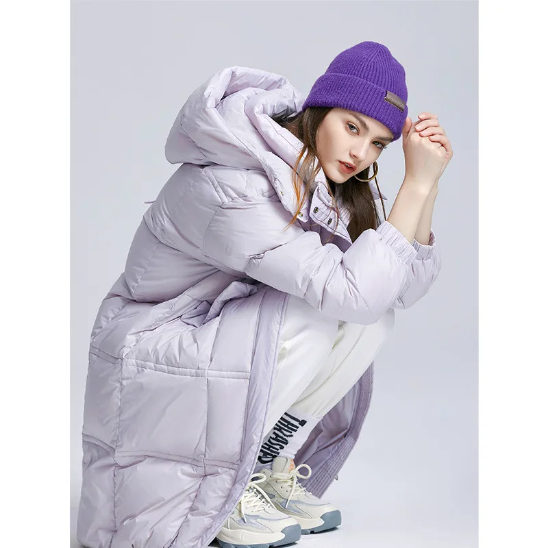 Medium Long Hooded and Thickened Bread Jacket Down Jacket for Women In 2022 New Fashion Loose Winter Warm Windproof Coat