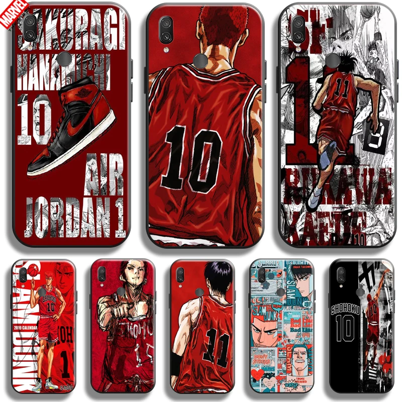 

Anime SLAM DUNK Sakuragi Hanamichi For Xiaomi Redmi Note 7 7S Pro Redmi 7 7A Phone Case Silicone Cover Coque Black Back Soft