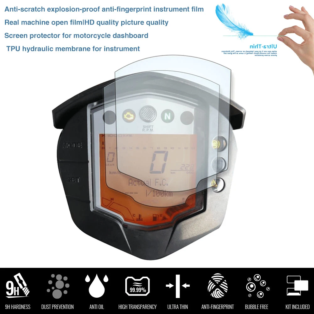 Пленка для защиты экрана от царапин мотоциклов KTM RC150 200 Duke 390 Duke200 Duke390 |
