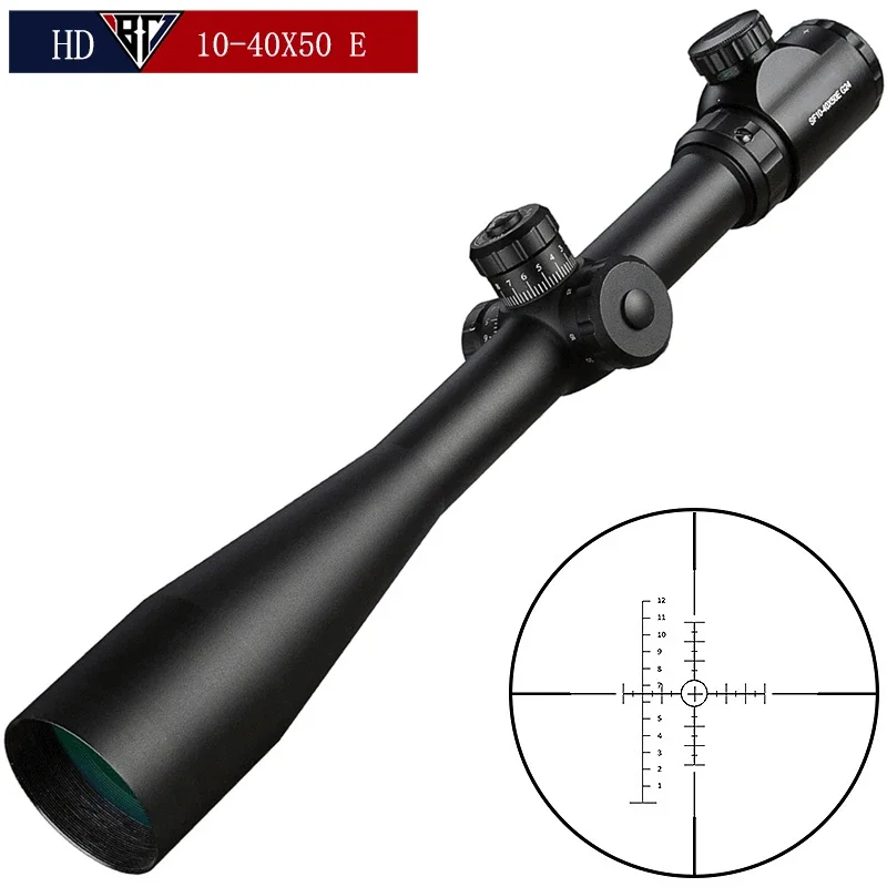 

Bestsight 10-40x50 E Scope Long Range Riflescope Side Wheel Parallax Optic Sight Rifle Hunting Scopes Sniper Rifle Sight