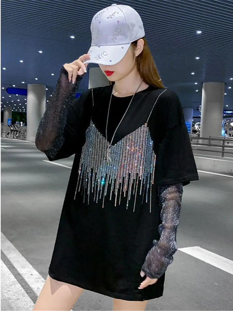 Крутая женская уличная одежда свободная летняя хлопковая Футболка в стиле хоп