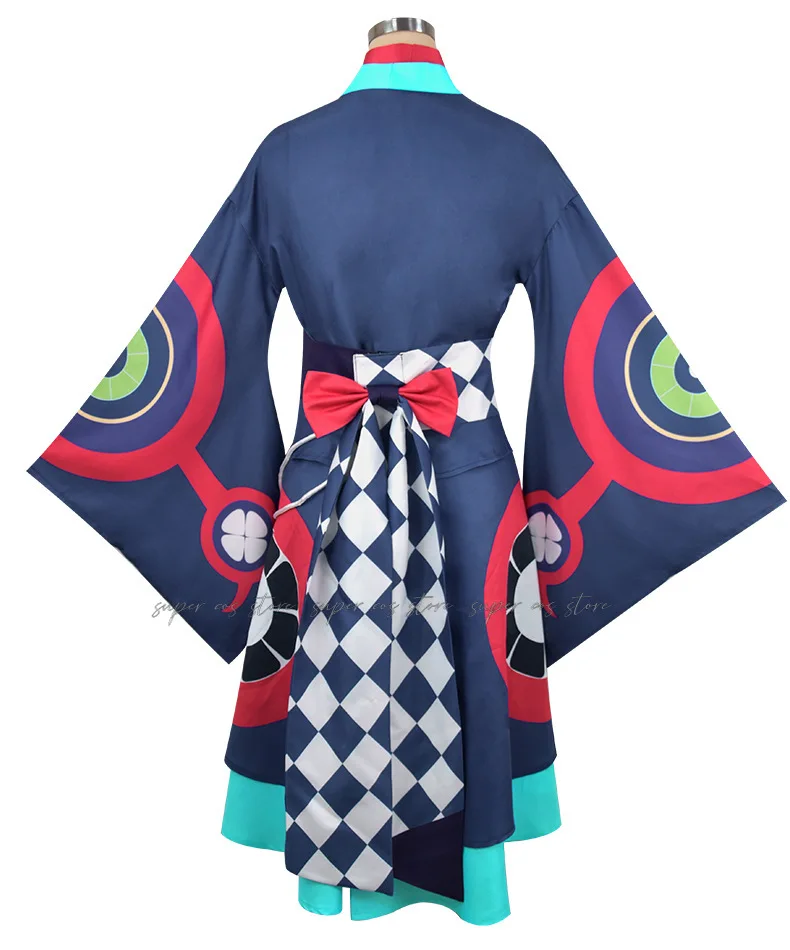 Аниме Mononoke Medicine Seller Кусури кимоно парик униформа карнавальный костюм на Хэллоуин