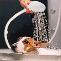 New Pet Dog Cat Shower Head Multi-functional Tap Faucet Spray Drains Strainer Hose Sink Washing Hair Pets Lave Water Bath Heads
